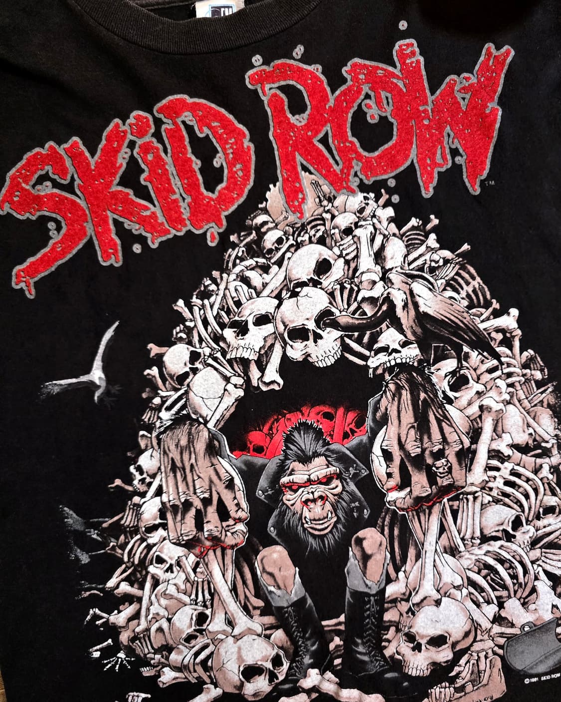 스키드 로우 빈티지 밴드 티셔츠 (Skid Row Band Tee) 상품이미지3