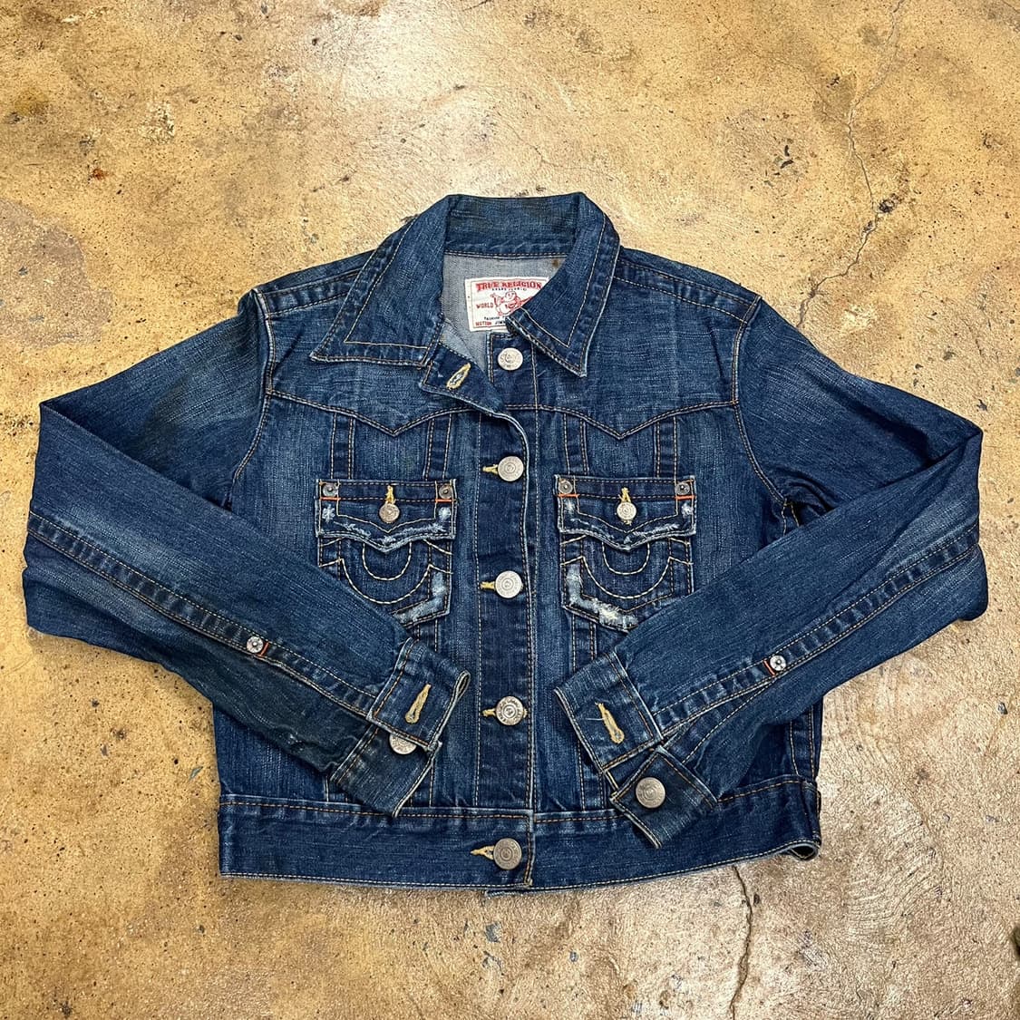 [정품] 트루릴리전 스티치 포켓 데님 자켓 b8 상품이미지2