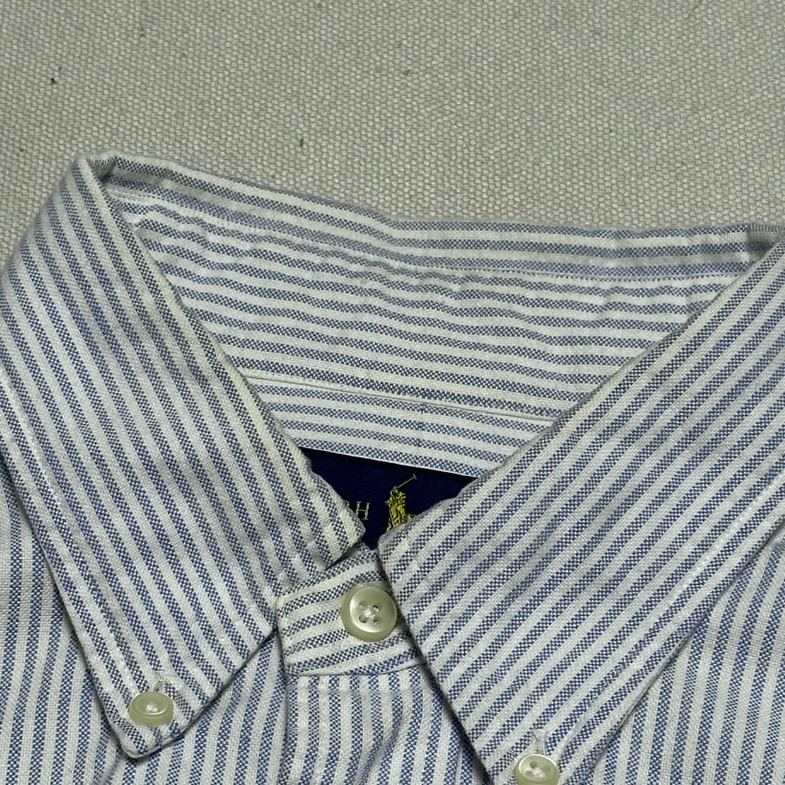 M 폴로랄프로렌 스카이블루 스트라이프 셔츠 상품이미지6
