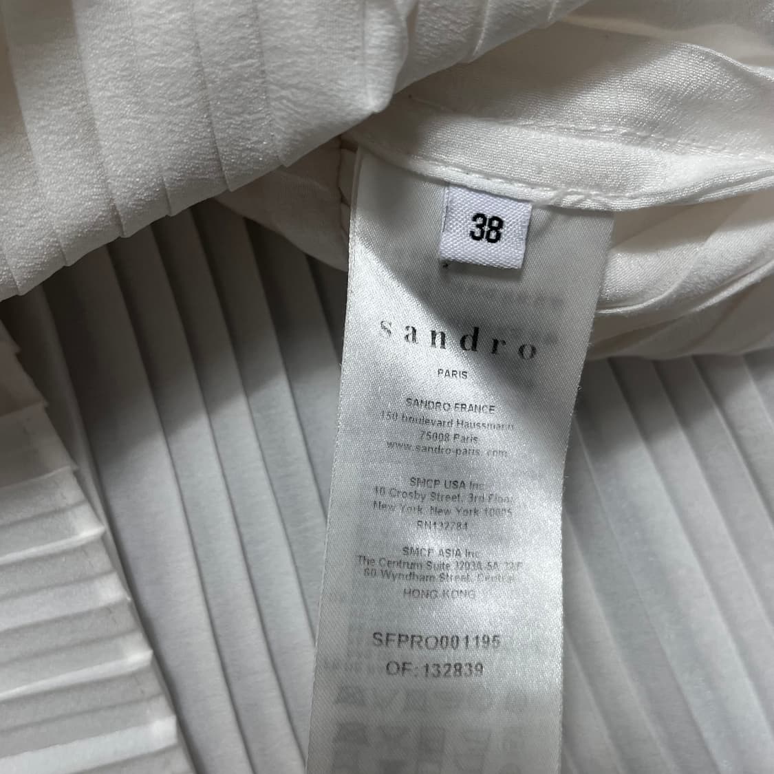 산드로(SANDRO) 트위드 플리츠 원피스 상품이미지6