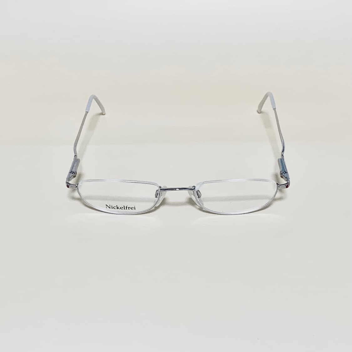872 역반무테 안경 슬림 직사각 실버 메탈 데일리 남녀공용 데드스탁 상품이미지2