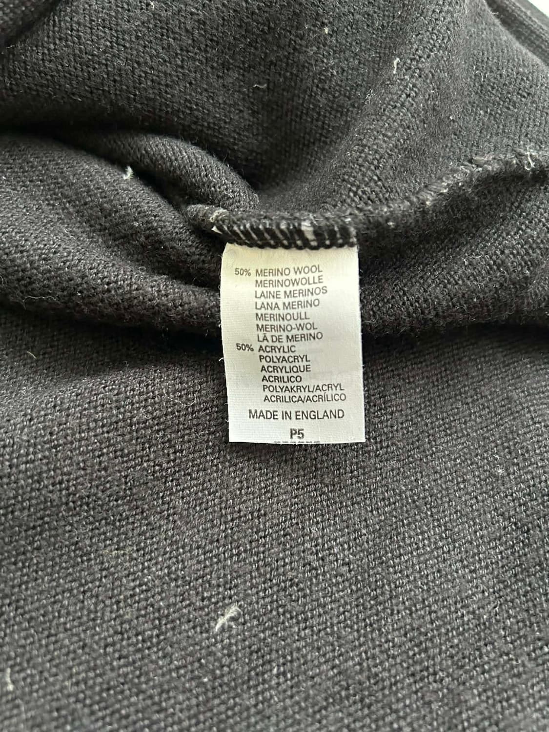 [L] 버버리 빈티지 1856 로고 니트 스웨터 Made in Engla 상품이미지6