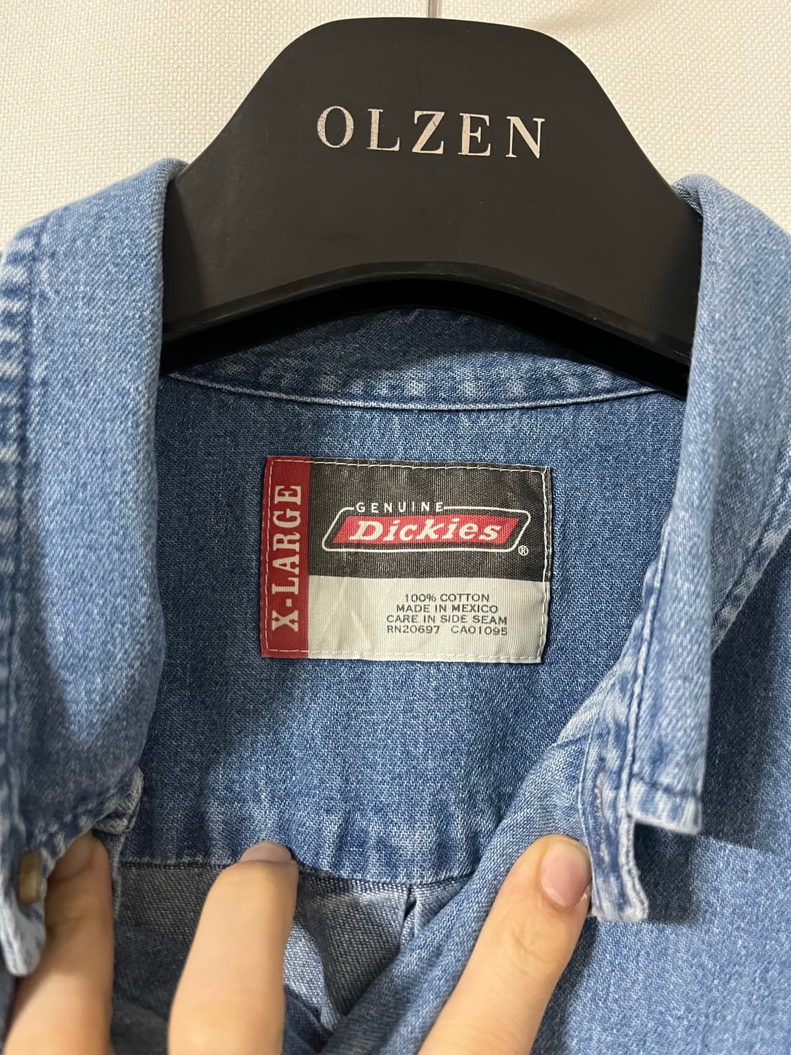 디키즈 오버사이즈 데님 셔츠 상품이미지7