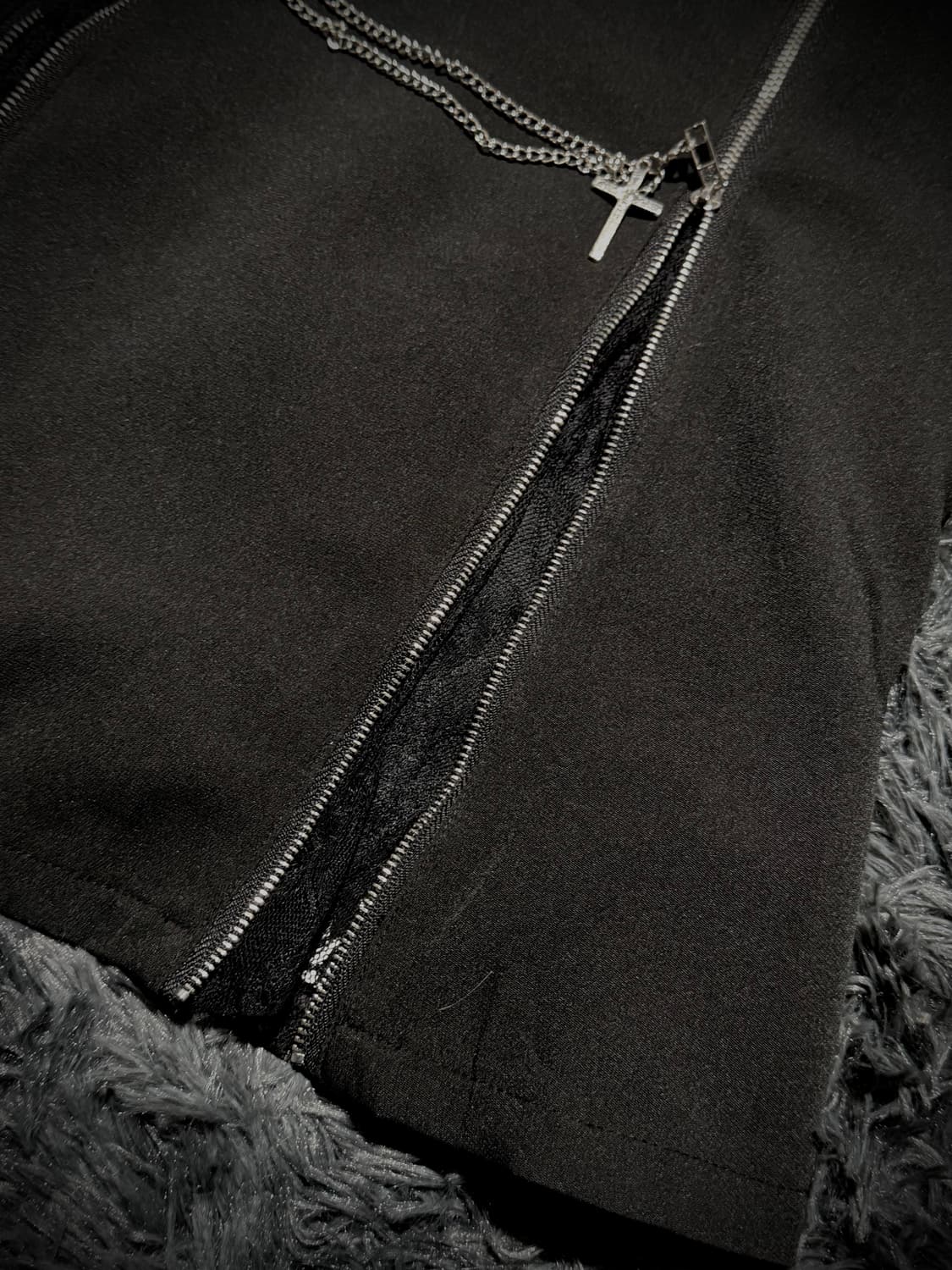 Mars 지퍼 레이스 스커트 상품이미지4