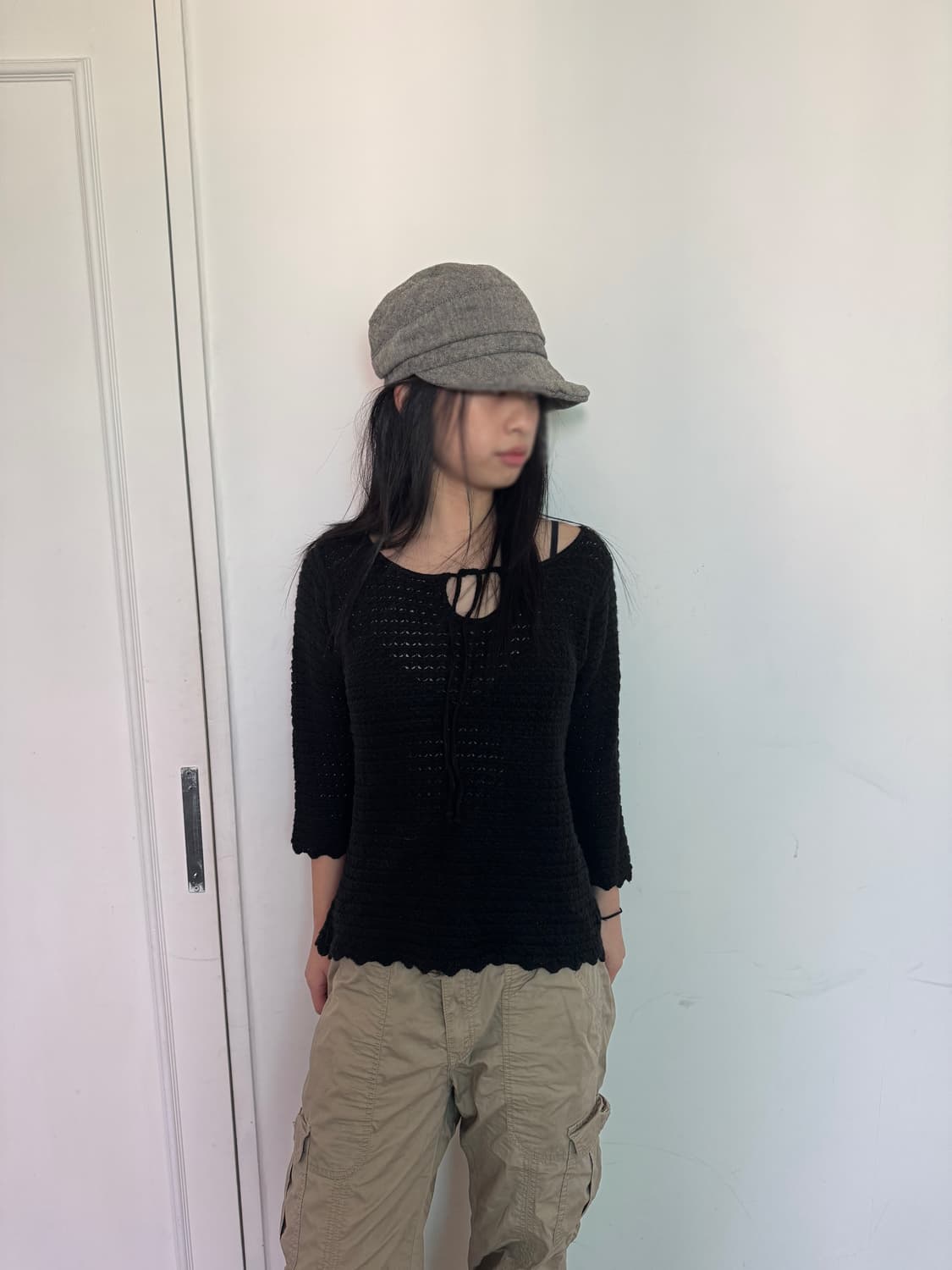 United States Sweater Black Knit 상품이미지7