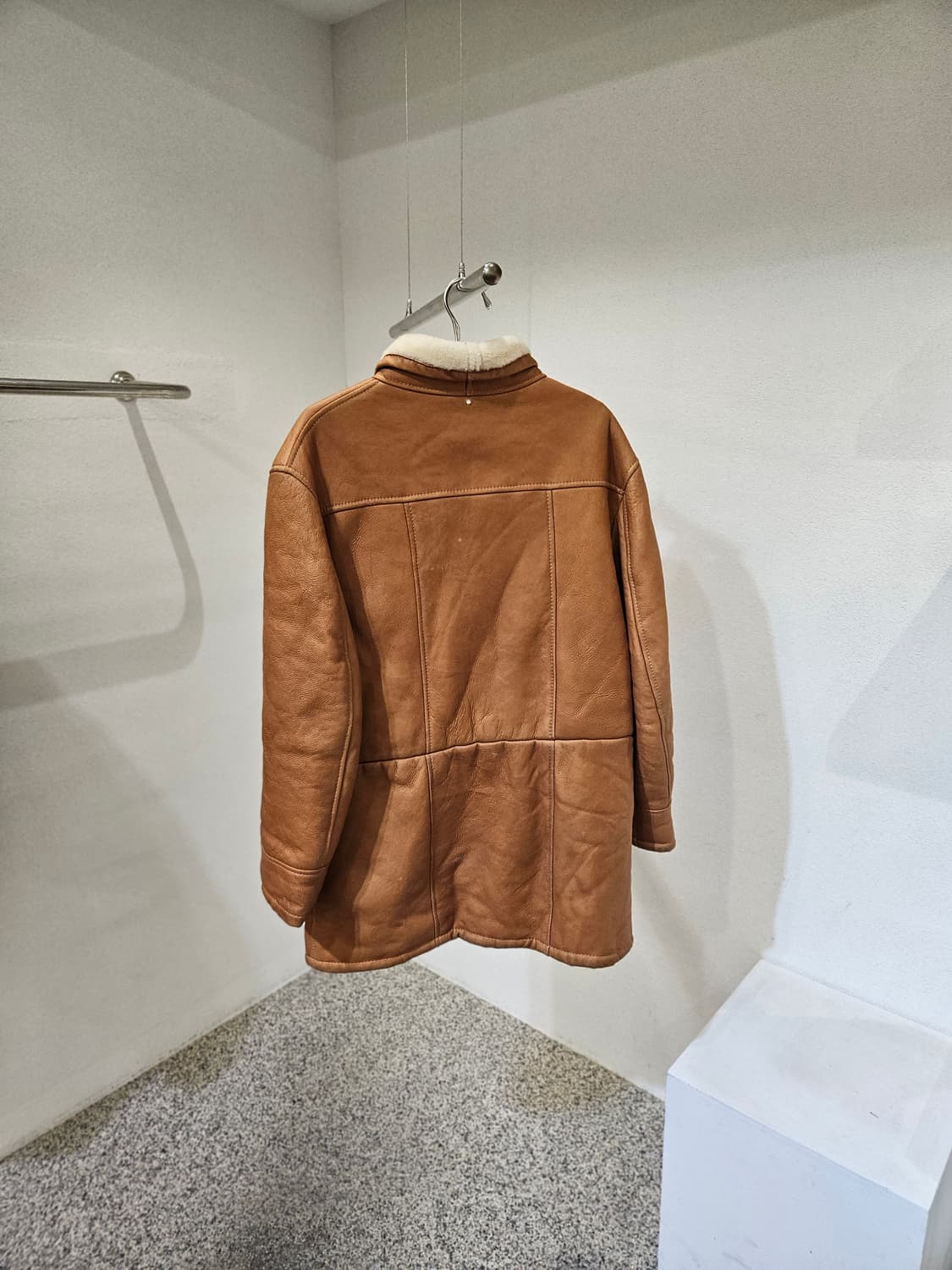 양가죽 무스탕 하프 자켓 상품이미지3