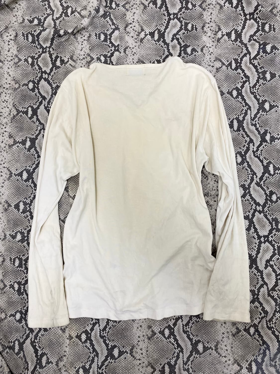 [Nicole Club For Men]Y2K Print Ivory Sle 상품이미지6