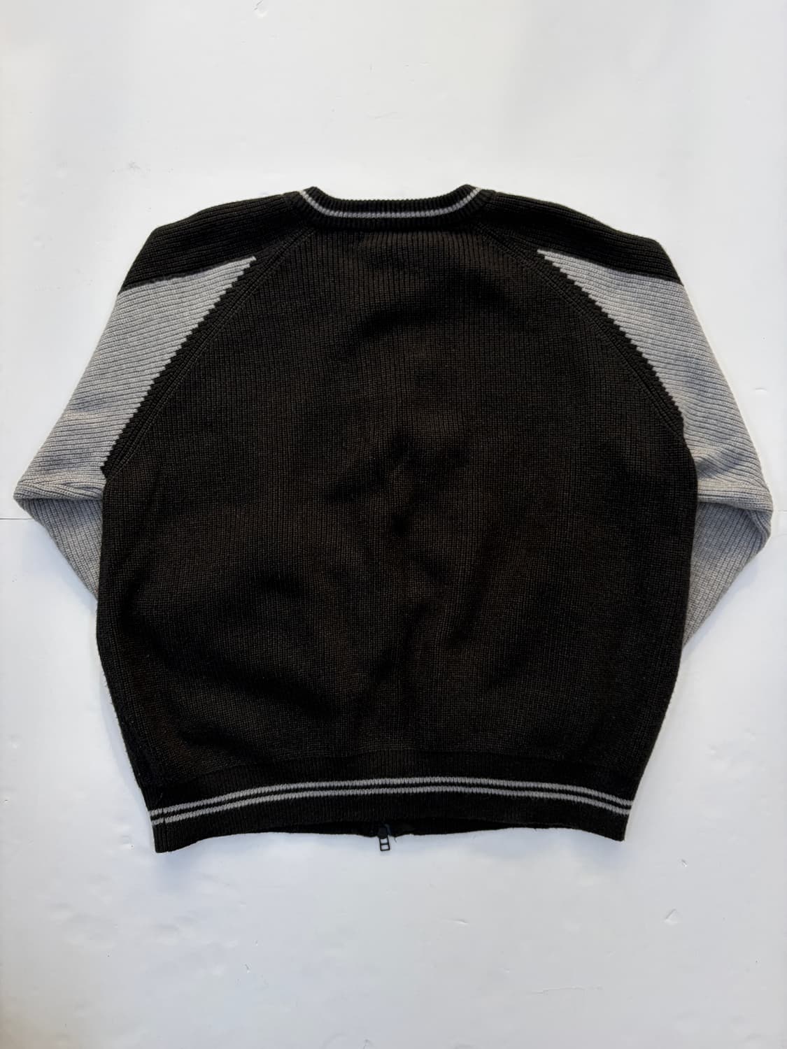 Vivastudio 투톤 니트 집업 가디건 상품이미지7