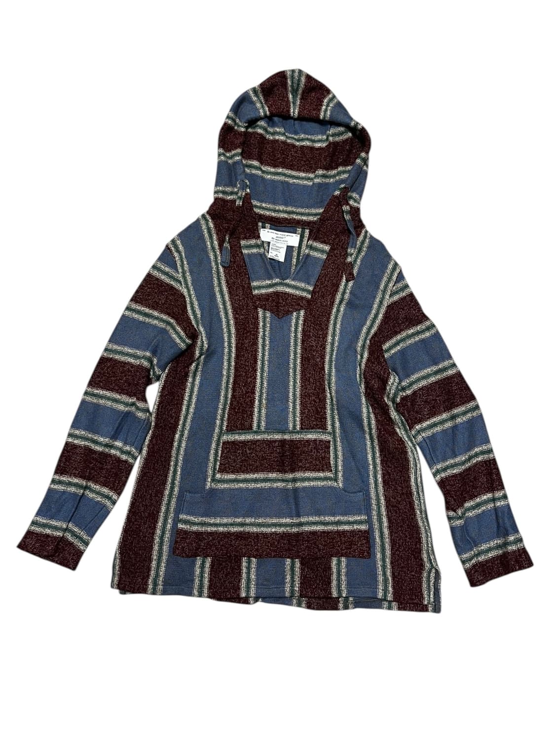 배색 후드 니트 상품이미지4