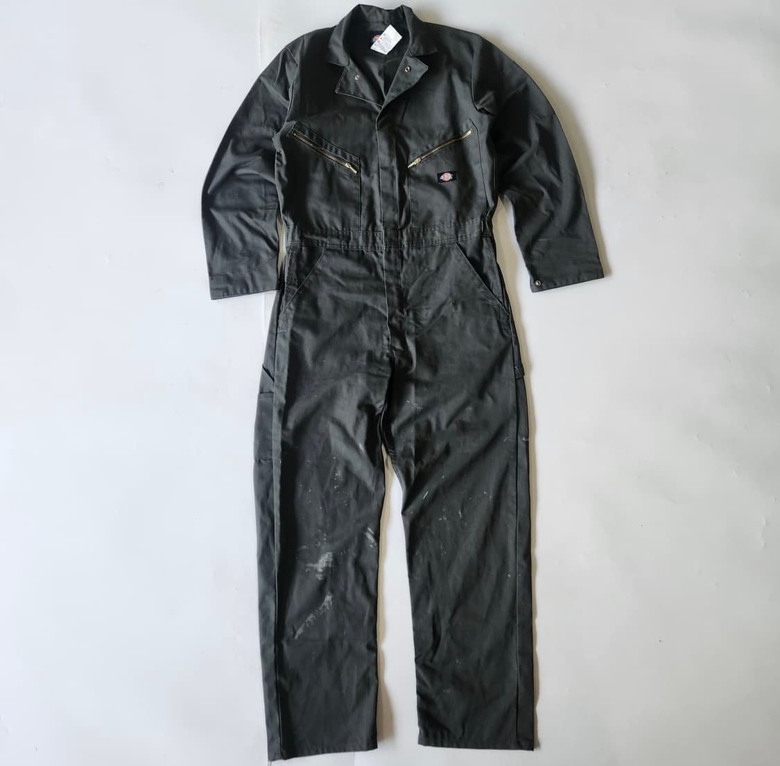 DICKIES WORKWEAR JUMPSUIT 디키즈 페인팅 오염 카키  상품이미지2