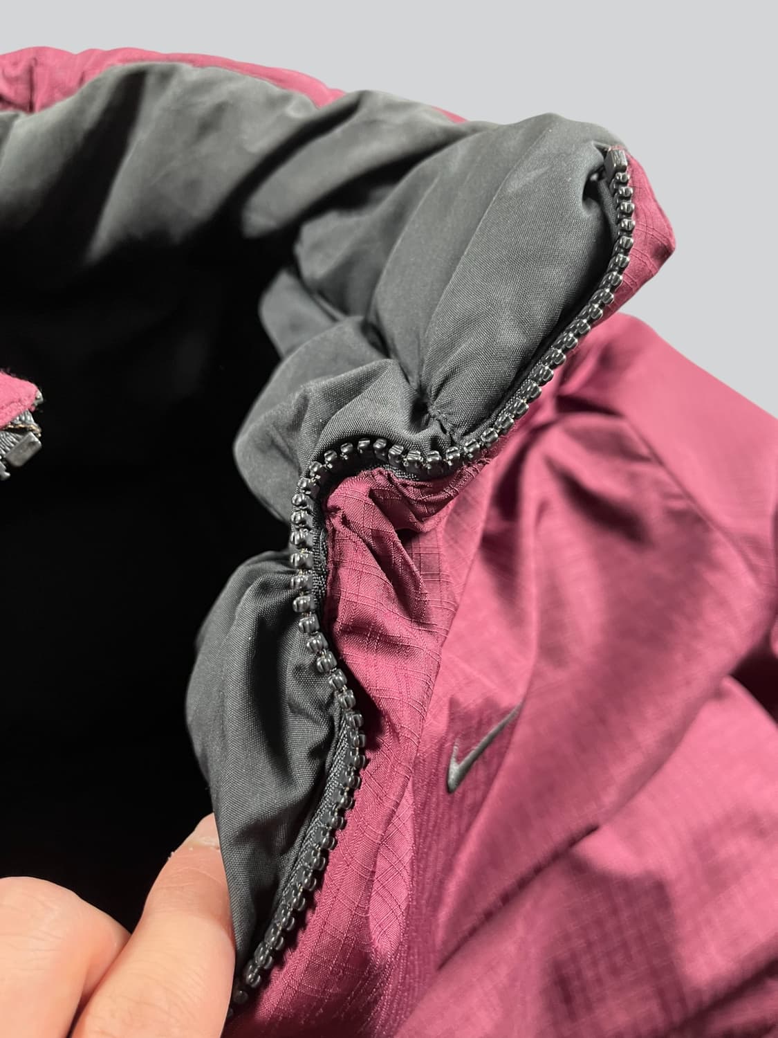 Nike 리버시블 와인컬러 패딩 상품이미지4