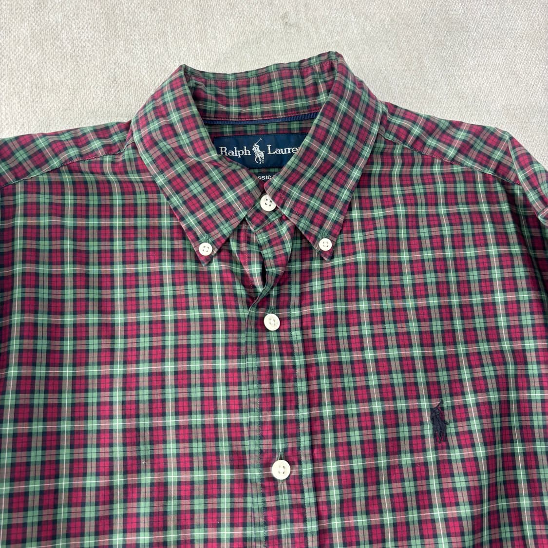 100 폴로랄프로렌 빈티지 체크 셔츠 상품이미지2
