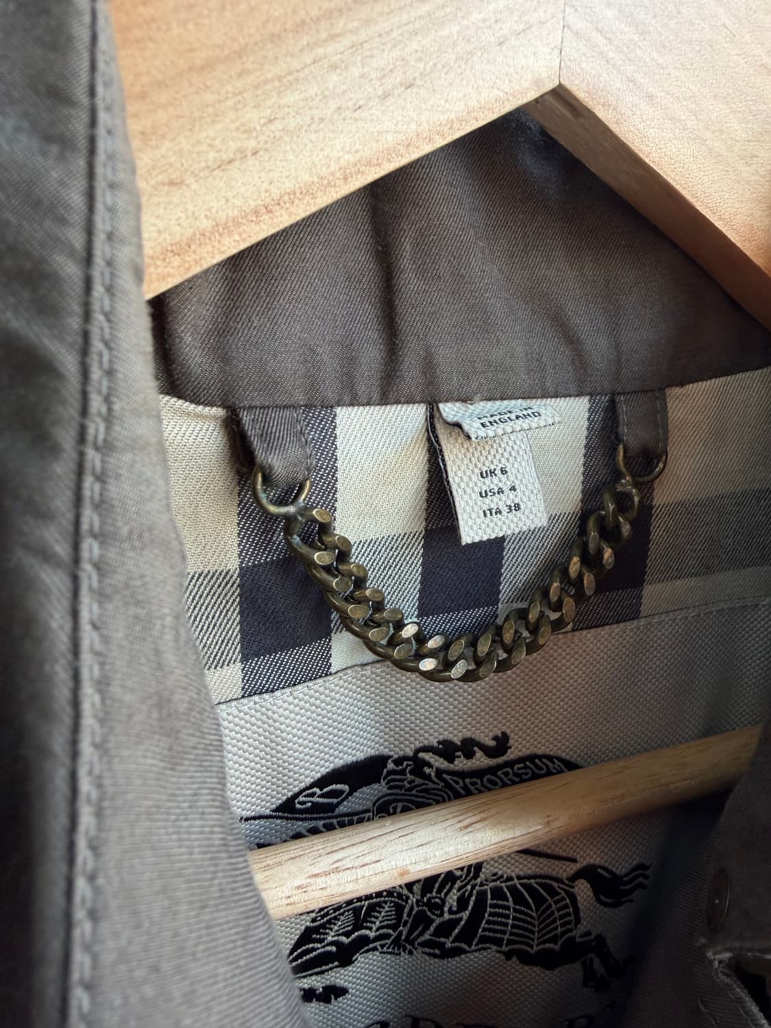 UK6/ 버버리 런던 견장 밀리터리 트렌치코트 상품이미지5