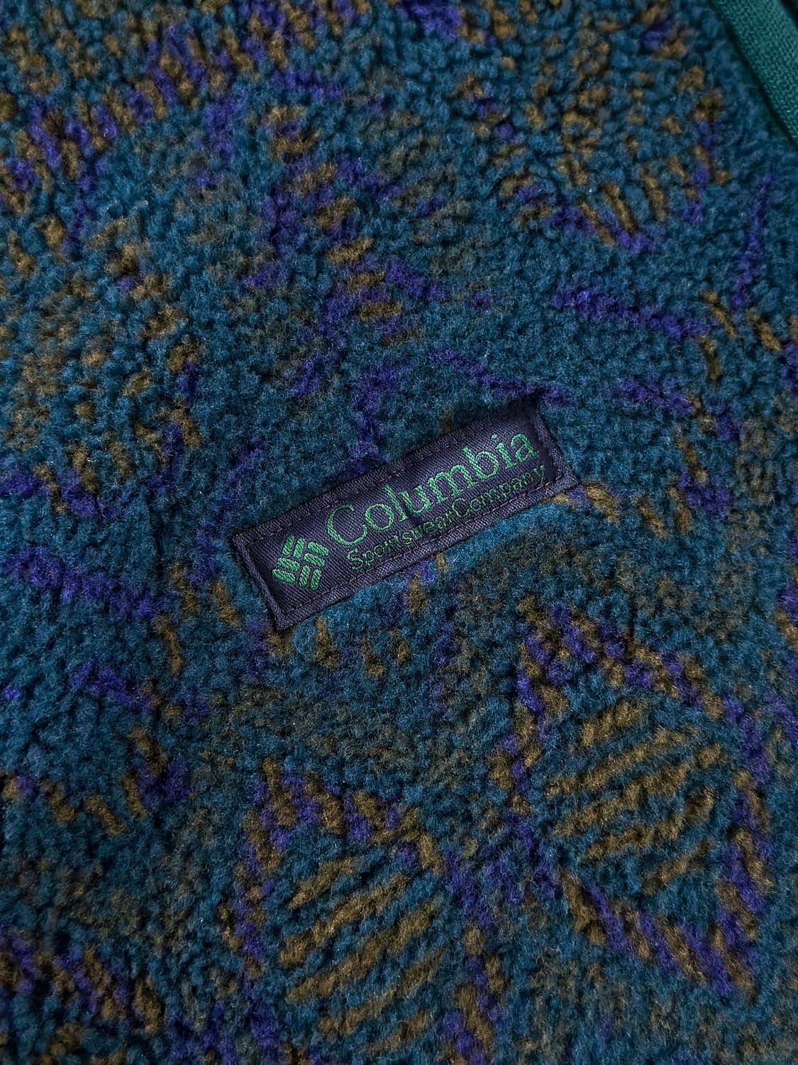 90s 빈티지 usa 컬럼비아 파일 플리스 자켓 상품이미지4