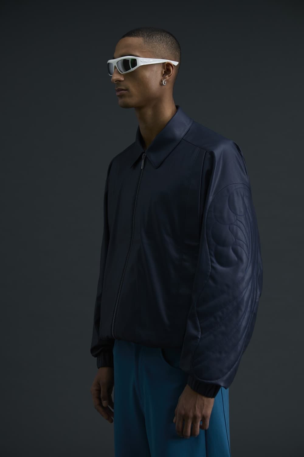 A.A Spectrum 코스티드 블루종 미드나이트 블루 가죽 자켓 상품이미지10