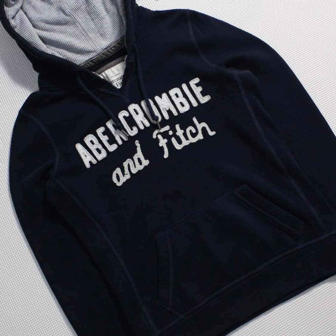 Abercrombie 아베크롬비 기모 네이비 후드티 상품이미지2