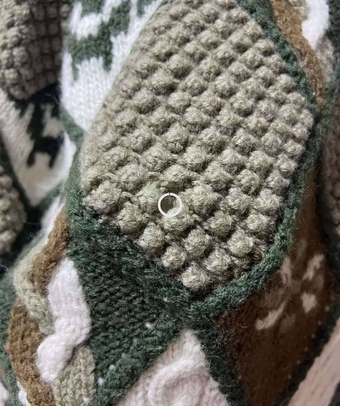 울 100 코이세이오 폼폼 케이블 니트 st JPY 일본 빈티지 상품이미지5