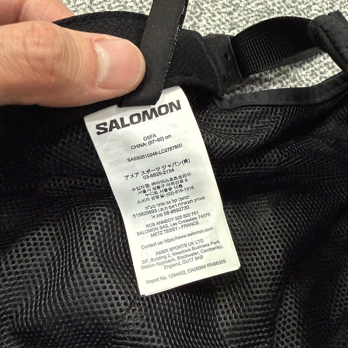 F 살로몬 SALOMON 링크 나일론 우븐 캠프캡 볼캡 모자 상품이미지9