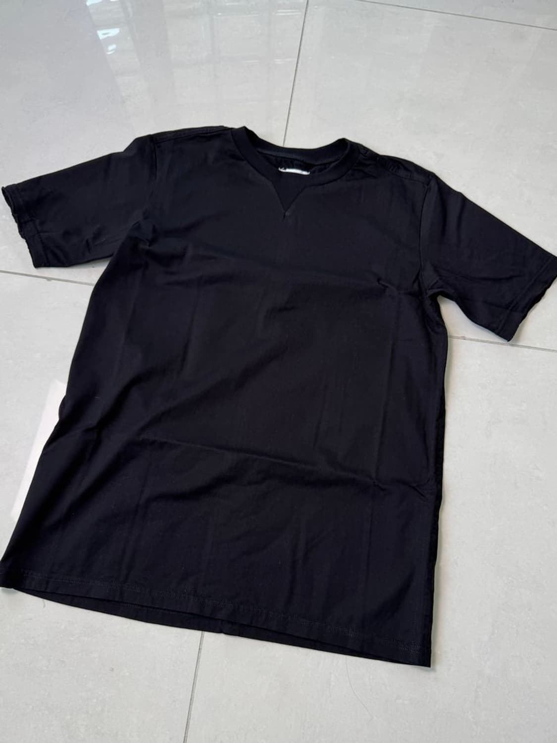 CREQ NECK SS TEE 크루넥 스테인리스 티셔츠 상품이미지1