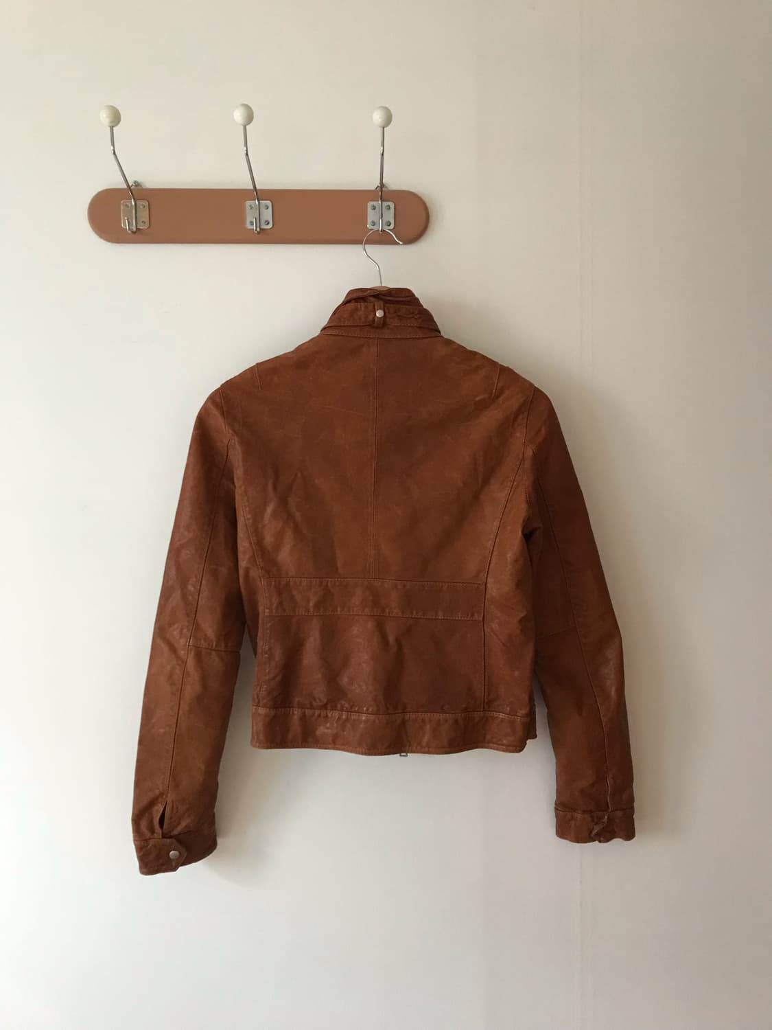 리얼 레더 카멜 카고 레더자켓 상품이미지8