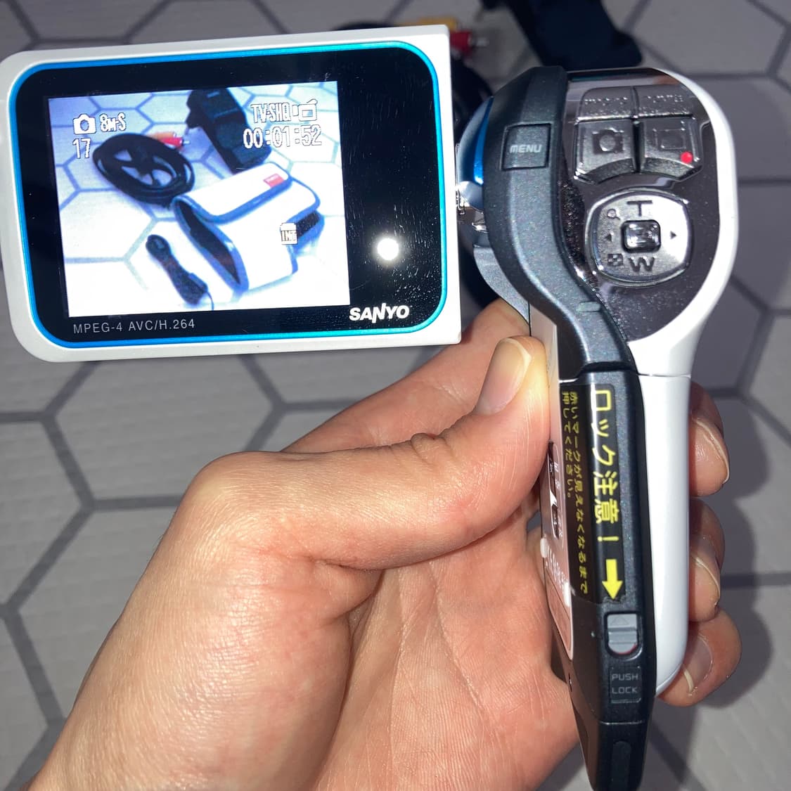산요 작티 DMX-CA8 블루 산요작티 CA8 빈티지 캠코더 상품이미지5