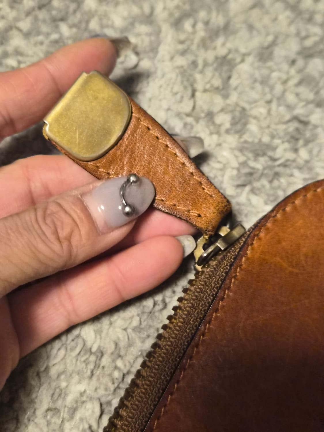 Emporio Armani 빈티지 천연 통가죽 서류 가방 케이스 상품이미지4