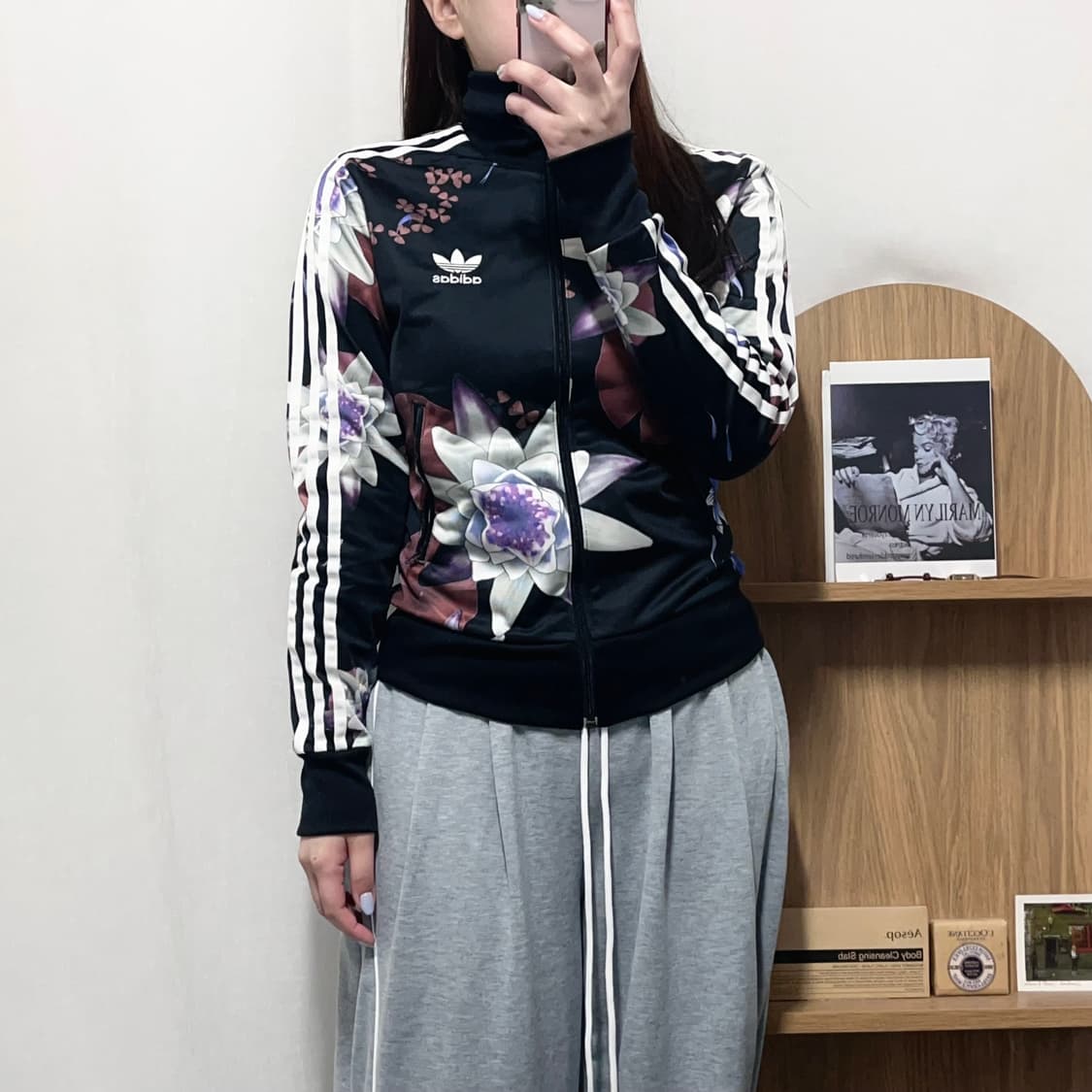 [정품] 아디다스 블랙 LOTUS PRINT 져지 [ 85 ] 상품이미지3