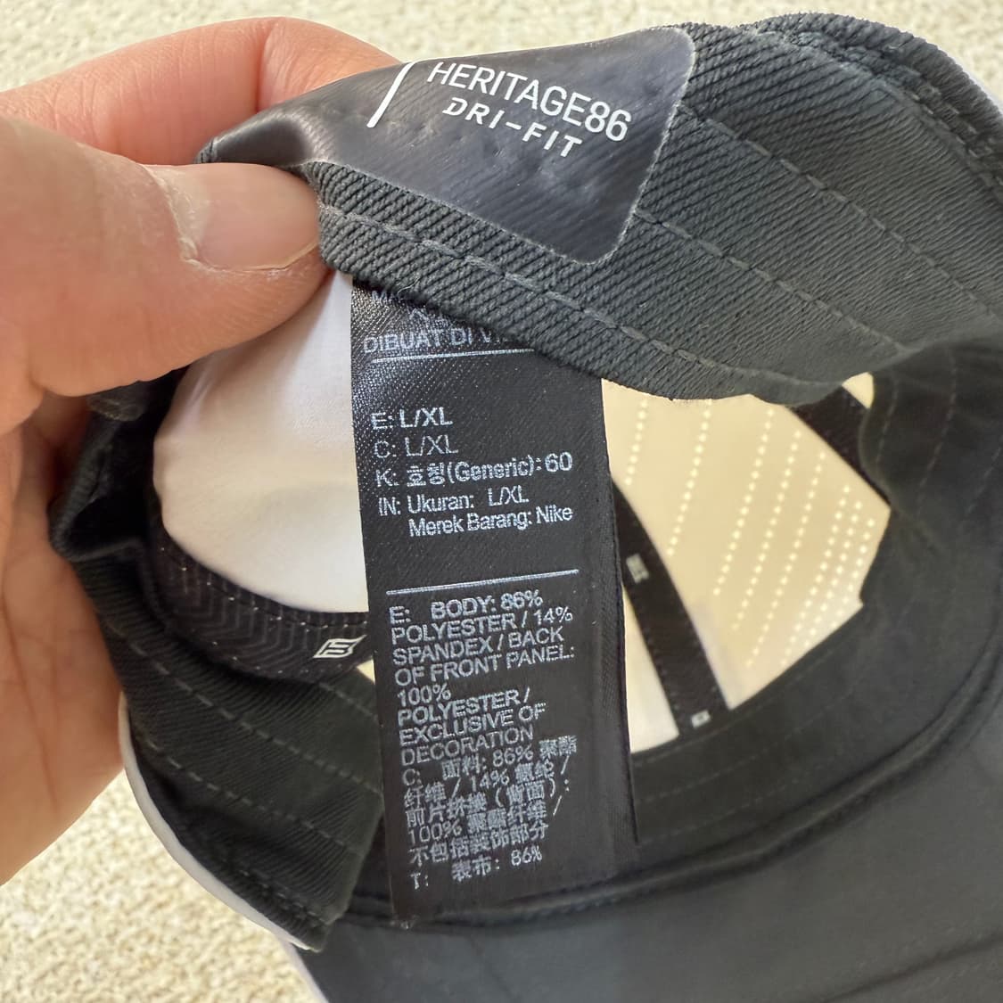[60] 나이키 타이거우즈 헤리티지86 드라이핏 볼캡 0114T2 상품이미지4