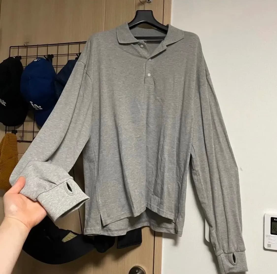 [FREE]TOVN투븐 핸드워머 그레이 피케셔츠 새상품 상품이미지2