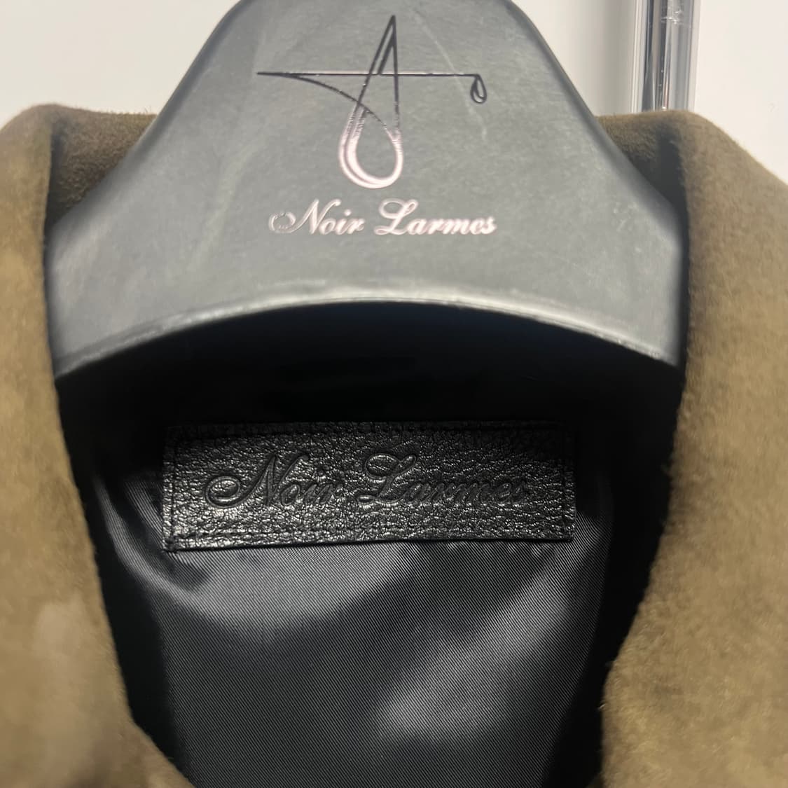 Noir Larmes 느와르 라르메스 카키 브라운 스탠다드 스웨이드 자켓 상품이미지3