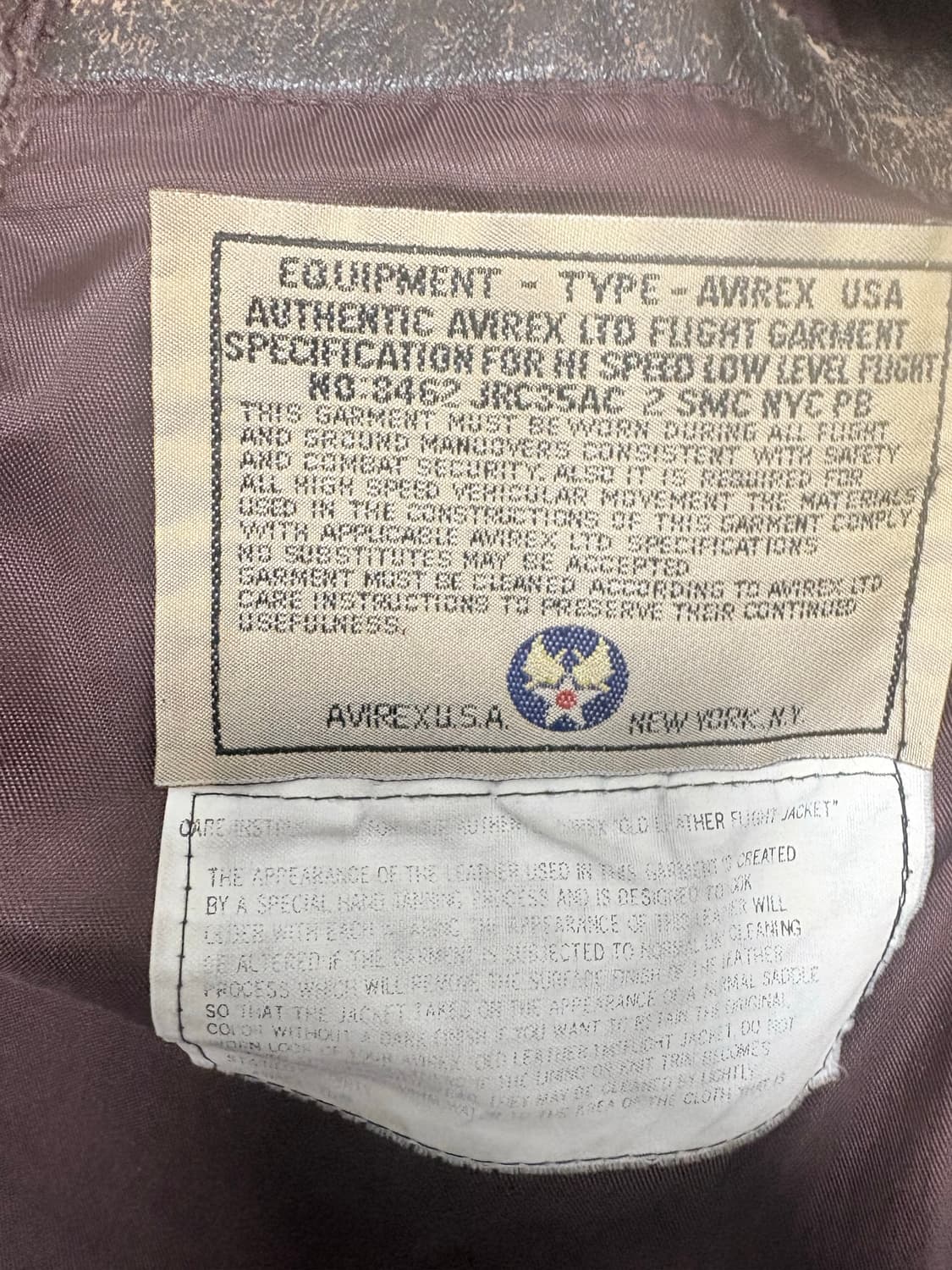 Avirex a2 빈티지 가죽자켓 상품이미지4