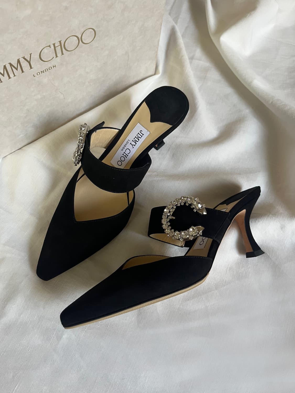 지미추 Marta 70 스웨이드 펌프스 상품이미지4