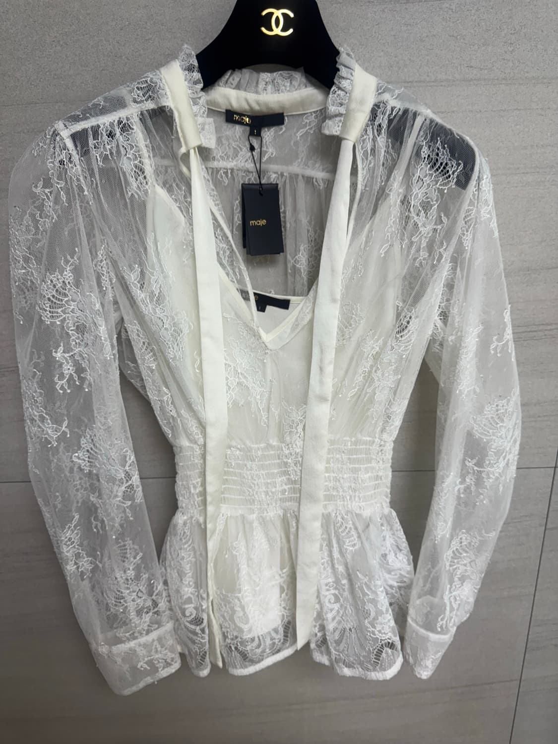 마쥬 레이스 블라우스 + 나시세트 (55~66) 예뻐요 상품이미지6