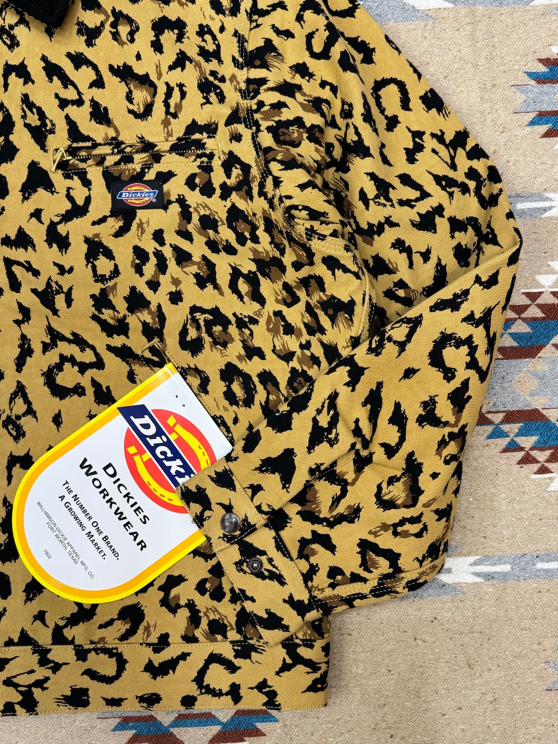 [M][100] 와코마리아 x 디키즈 워크 자켓 레오파드  상품이미지4