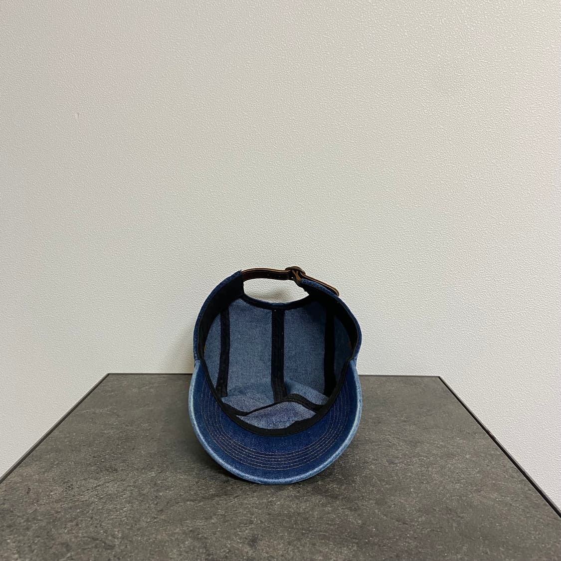 슈프림 22FW 워시드 데님 레드 박스로고 캠프캡 모자 상품이미지5