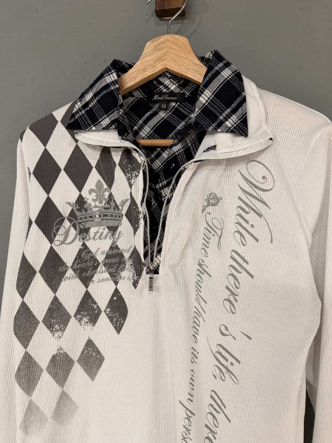 layered collar detail printing sleeve 상품이미지7