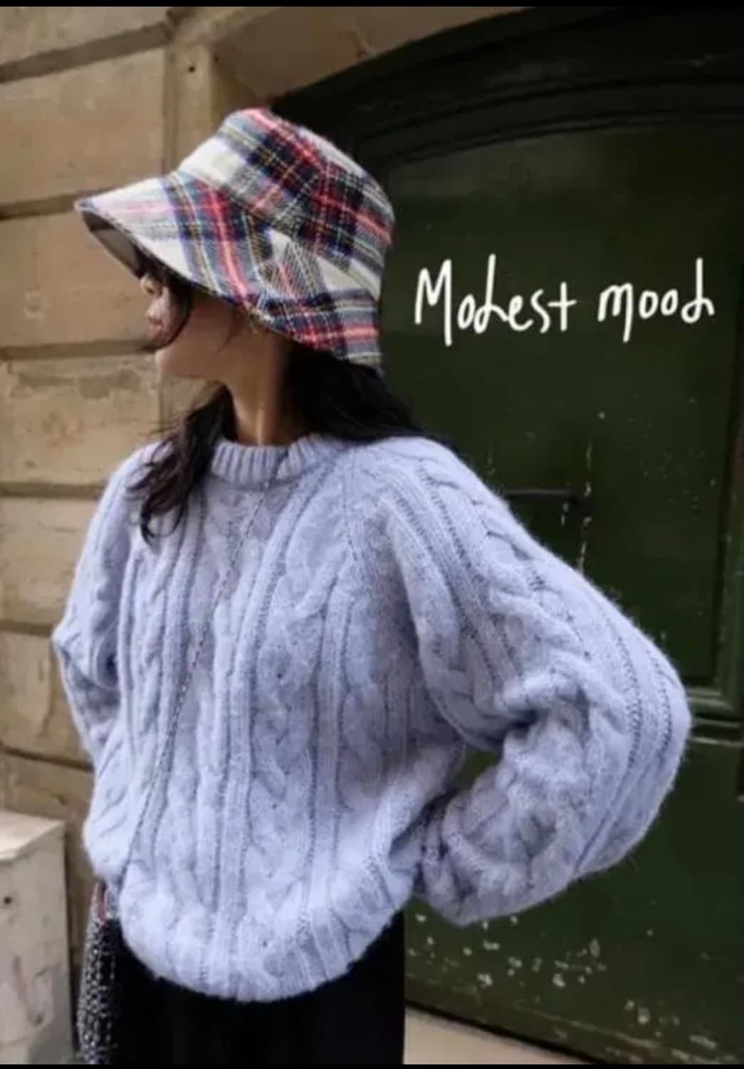 모데스트무드 끌레르 프룬 니트 상품이미지1