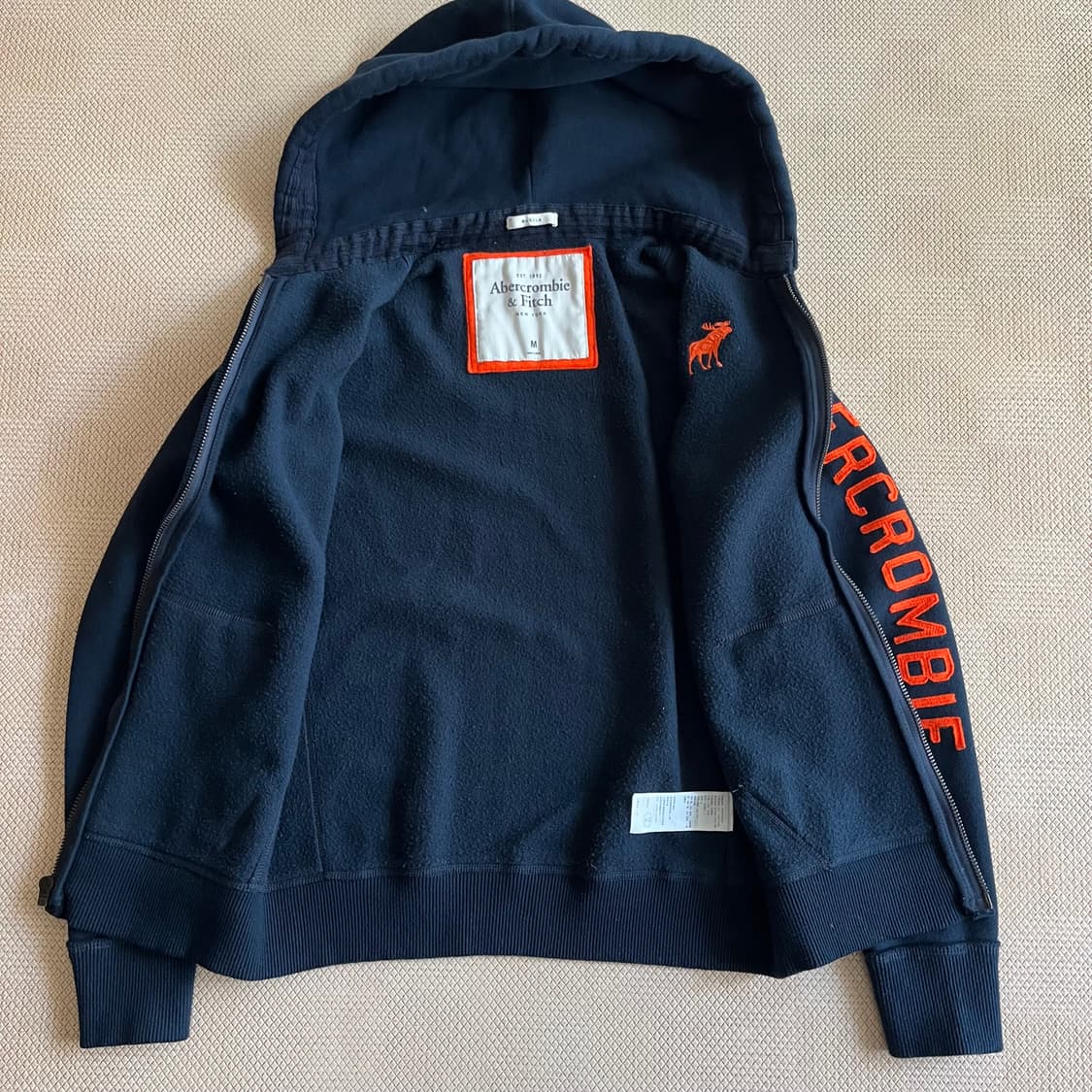 M) 아베크롬비 자수로고 후드집업 상품이미지5