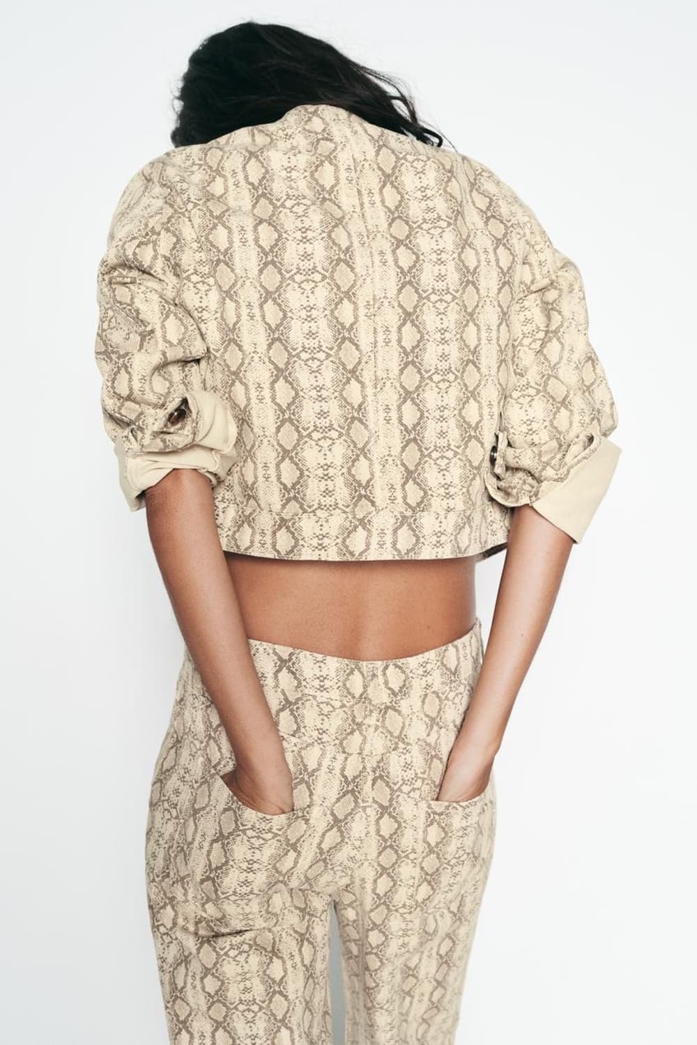 ZARA 자라 페이티드 카텐터 숏 자켓 상품이미지2