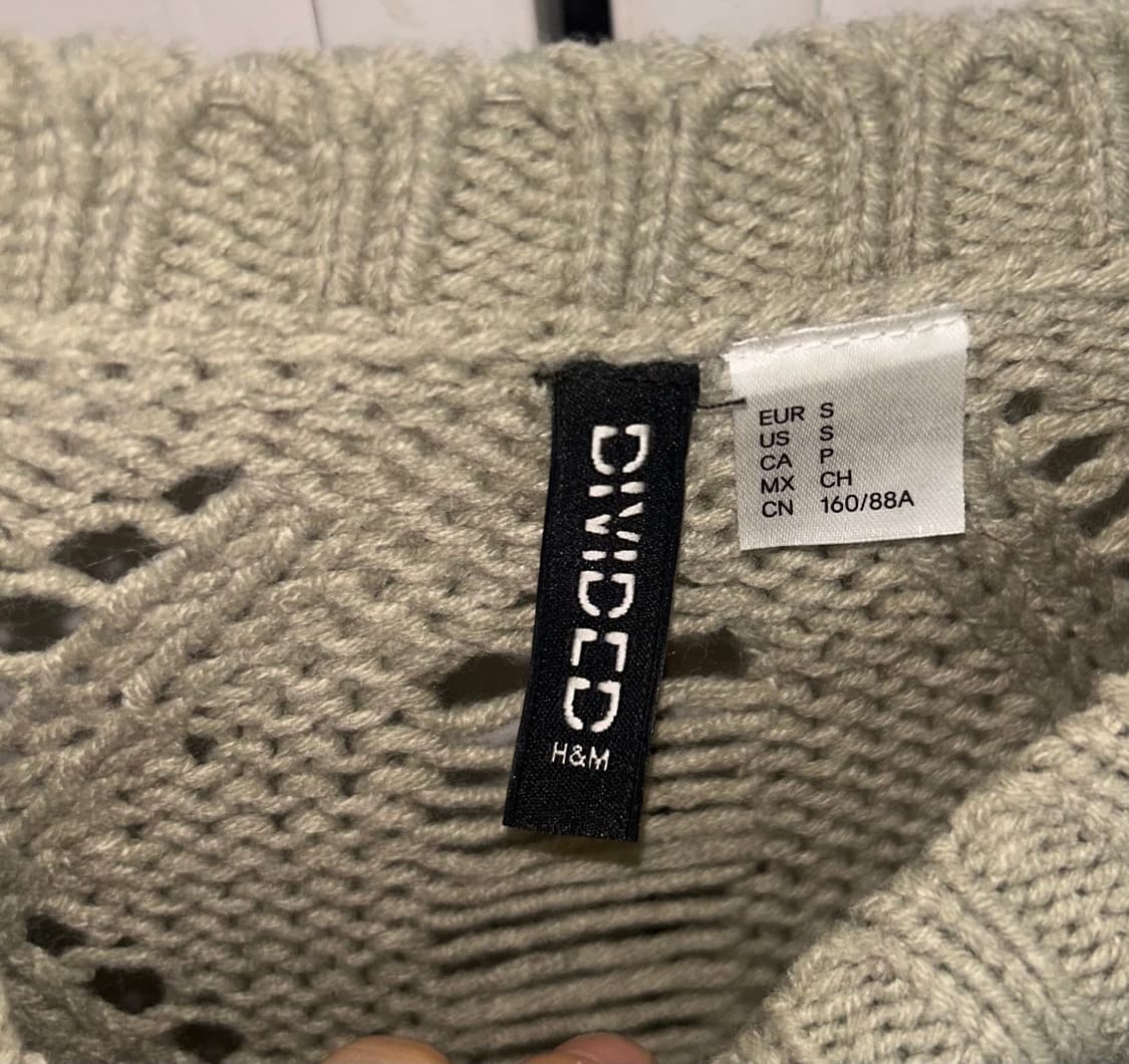 H&m 니트 카키 상품이미지3