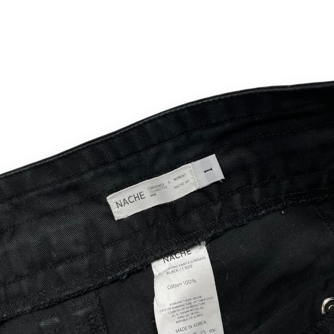 나체 락시크 사이드 슬레이 스트랩 다크 카고 팬츠 상품이미지5