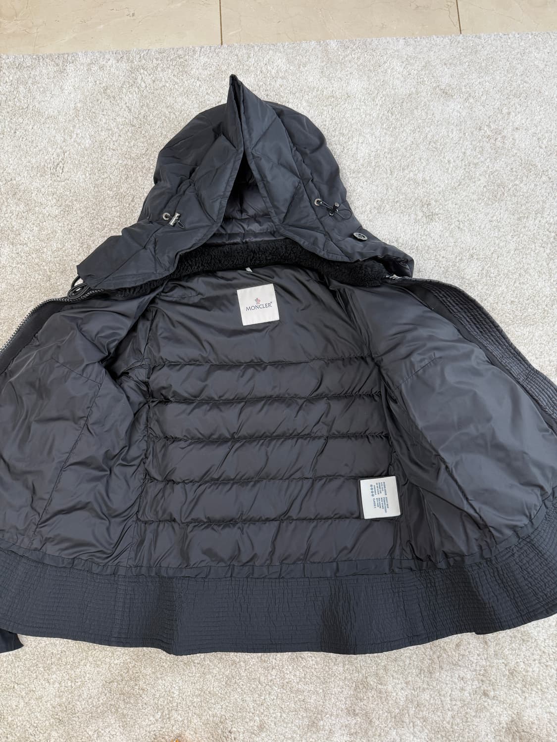 몽클레어 여성 블랙 패딩 자켓 -사이즈 1 -55-66 상품이미지6