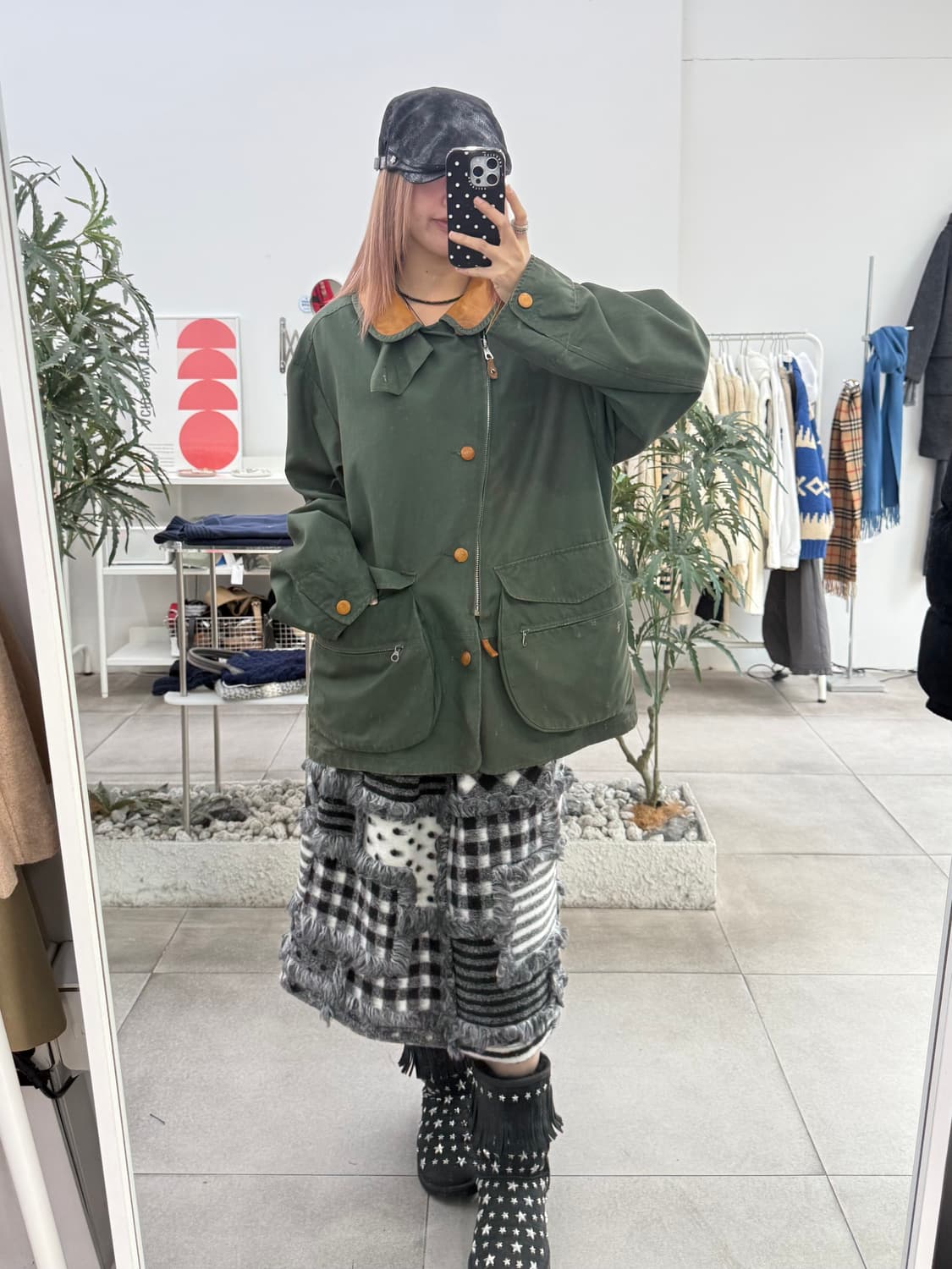 60s ALBINO GARDIN 빈티지 레더카라 더블버튼 야상 초어자켓  상품이미지2