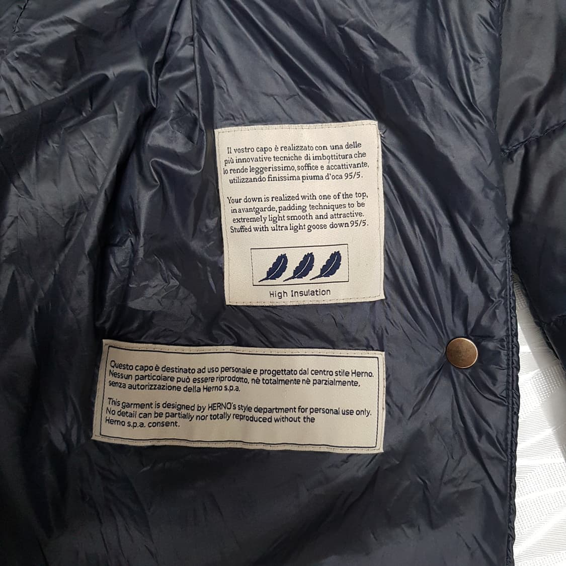 HERNO 에르노 구스다운 롱 패딩 코트 it 42사이즈 상품이미지6