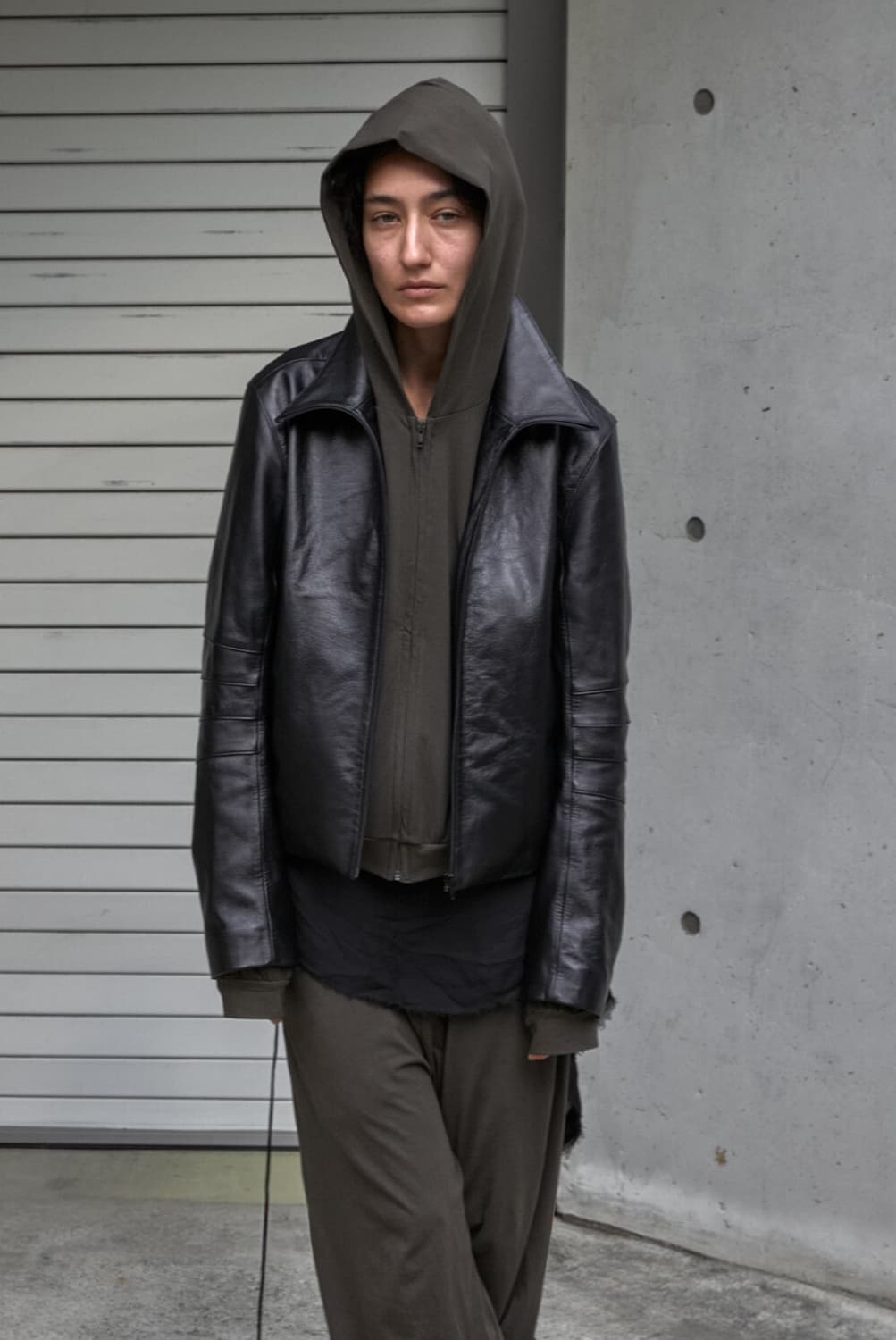 [1] 머듈 어펜딕스 레더 자켓 블랙 팝니다 상품이미지1