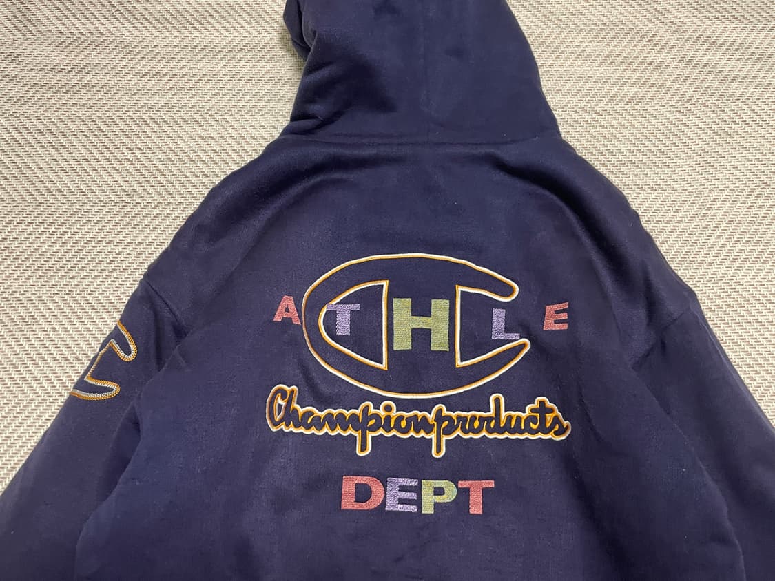 챔피온 컬리지 로고 자수 후드 집업 J03273 상품이미지2