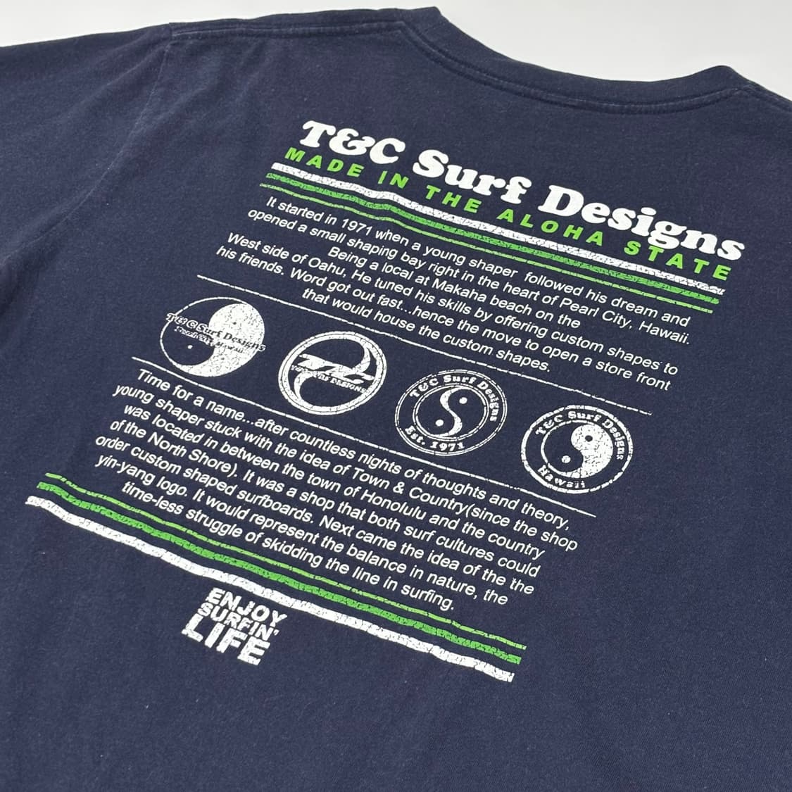 T&C 서프 디자인 히스토리 백 로고 티셔츠 상품이미지2