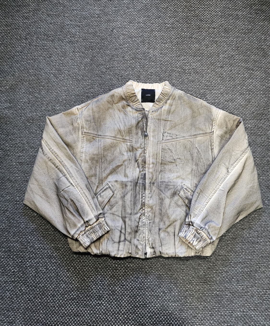 일꼬르소 데님 워싱 블루종 자켓 XL 상품이미지5