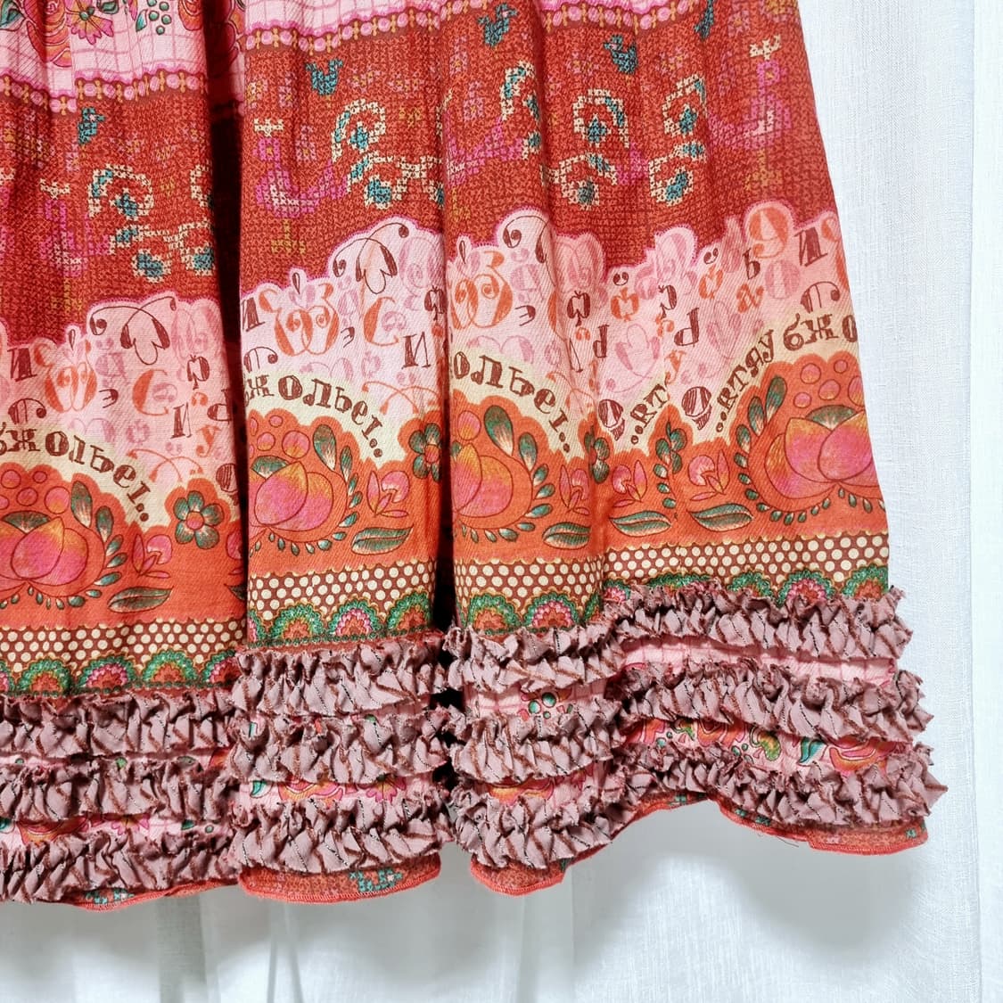 Oilily 오일릴리 플라워패턴 스커트 치마 (26-27인치쯤/표기36) 상품이미지5