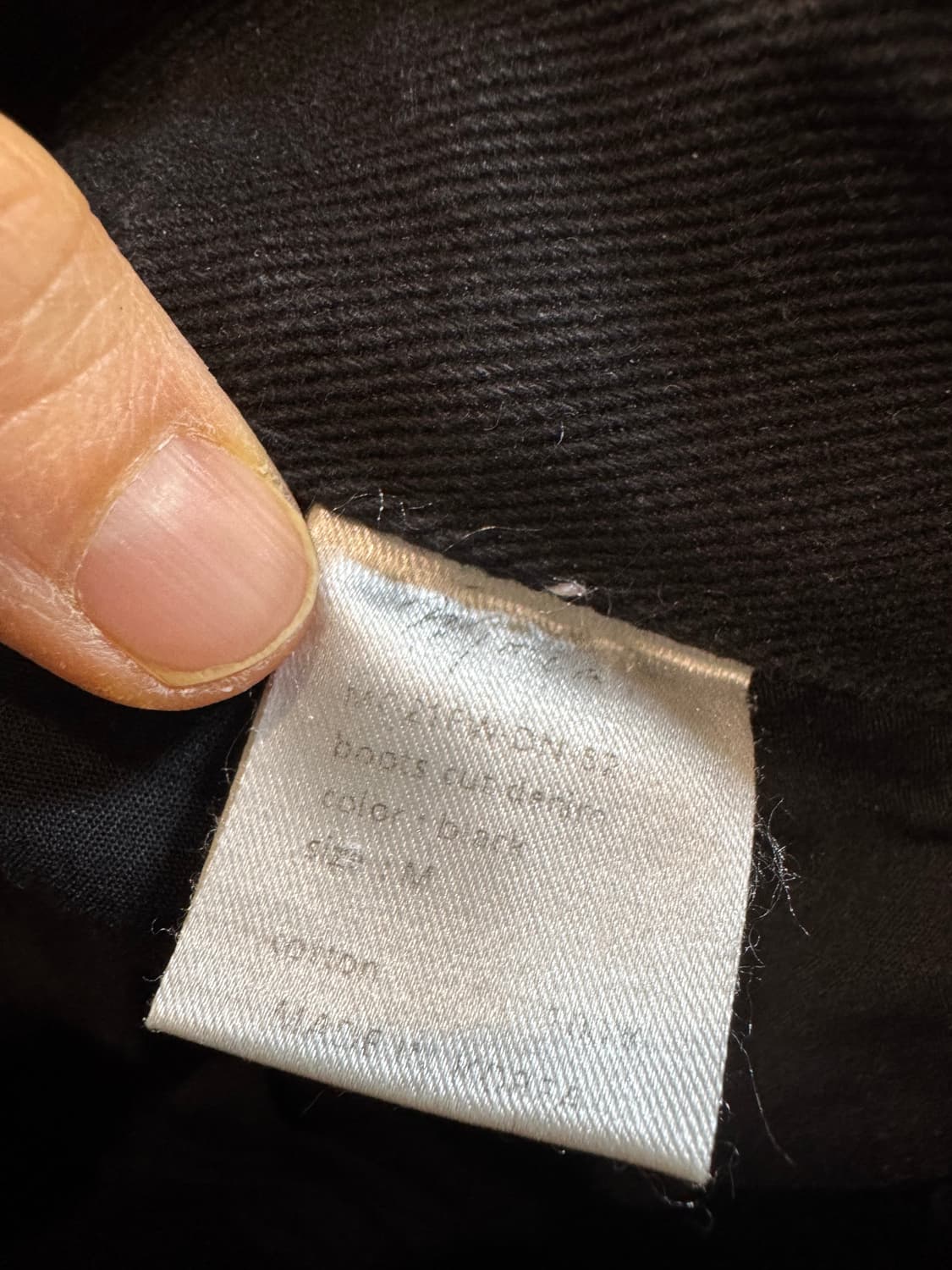 moia 모이아 부컷 데님 블랙 상품이미지8